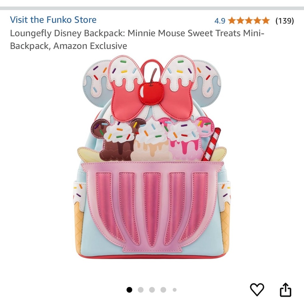 Loungefly Minnie Mouse Sweet Treats Mini Backpack